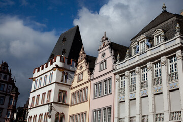 Fototapeta premium The attractive and historic centre of the town of Trier in Germany