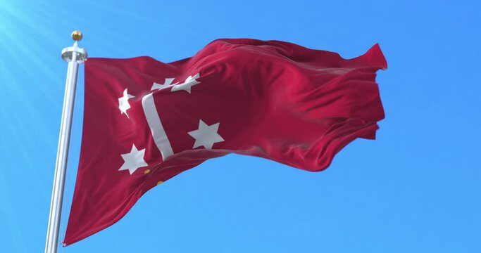 Haarlem Flag, North Holland, Netherlands. Loop