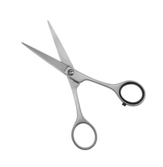 Professional hairdresser scissors isolated on white. Haircut tool