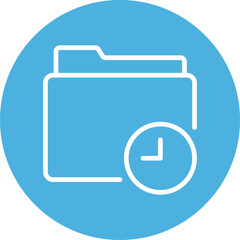 Folder history Isolated Vector icon which can easily modify or edit

