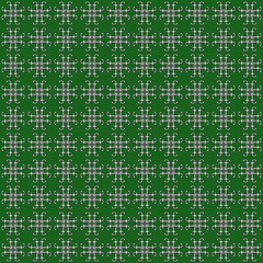 Abstract geometric pattern design. Green and white. Designed by patterndesein.