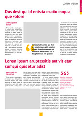 daily news paper magazine mockup, A4, annual report mockup with pink headers