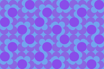 vintage multi colored seamless pattern. grid arrangement, geometric stylized flowers, squares and circles, 60s, 70s. surface design, fabric, paper, stationery, card, banner, textile