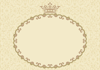 vintage background with royal frame