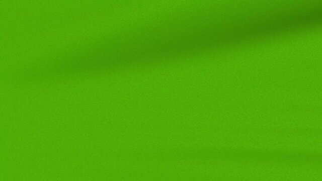 Loop Waving Flag Green 3D Closeup