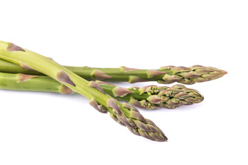 Asparagus isolated on white background. Organic food. Food background