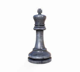 Chess queen on a white background. 3d render