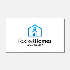 HOUSE ROCKET LOGO DESIGN VECTOR