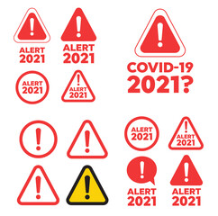 Exclamation danger sign . The attention icon. Danger symbol. Alert icon