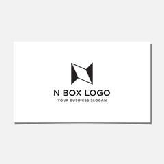 N PACKAGING LOGO DESIGN VECTOR