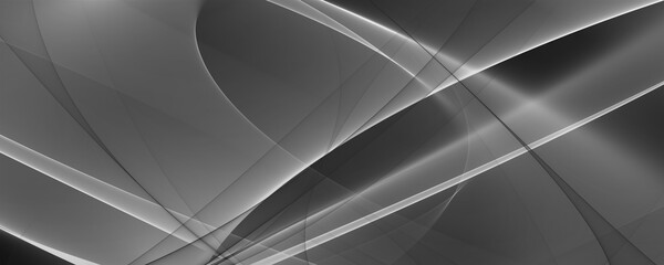Abstrakter Hintergrund 4k schwarz weiß hell dunkel monochrom Banner