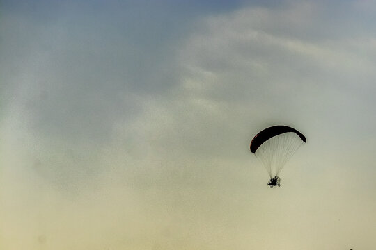 paraglider in the sky