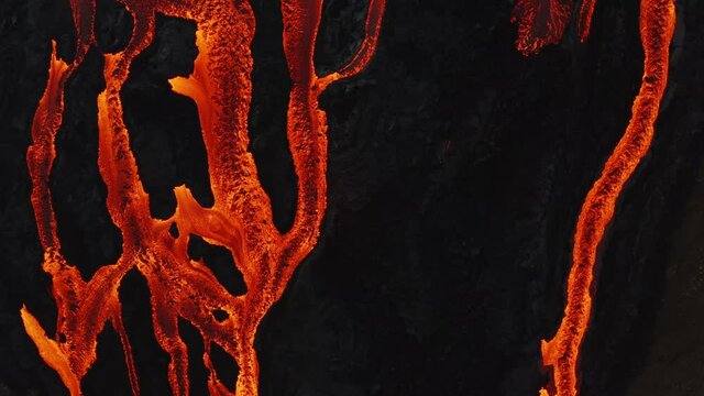 Epice lava forks flowing downhill - top down - part 6
