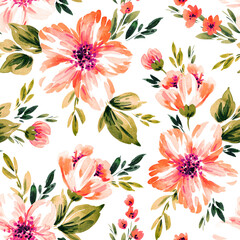 Seamless floral pattern. Fabric and packaging design.