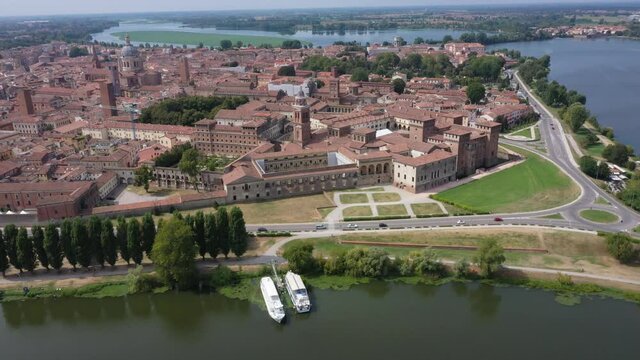 Medieval city of Mantova (Mantua), Italy. Mantova is UNESCO World Heritage Site