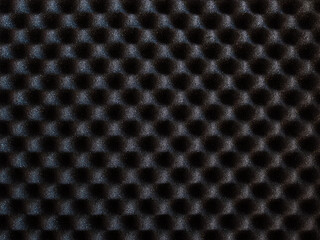 texture of the acoustic foam liner close-up, top view
