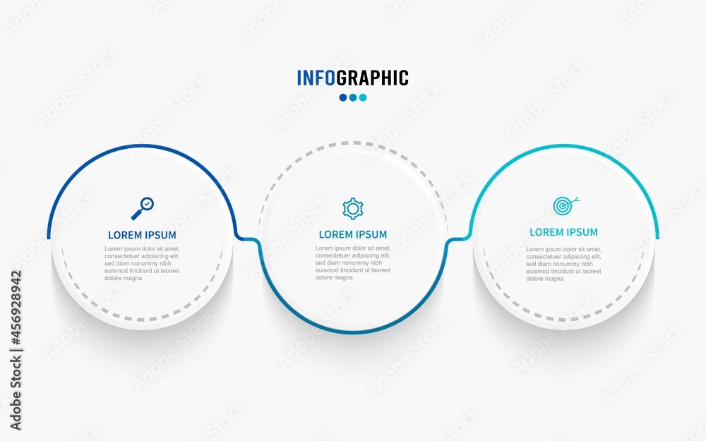 Wall mural business data visualization. process chart. abstract elements of graph, diagram with steps, options,