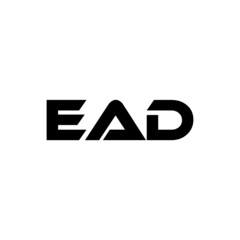 EAD letter logo design with white background in illustrator, vector logo modern alphabet font overlap style. calligraphy designs for logo, Poster, Invitation, etc.