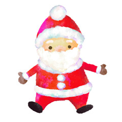 サンタクロース　水彩　クリスマス