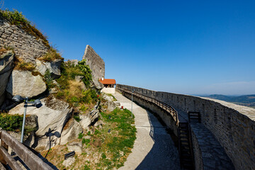 Fototapeta premium The Deva Castle in Romania 