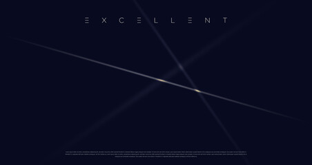 Navy blue premium abstract background with luxury dark golden lines.