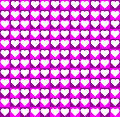 Seamless Heart pattern with Square.