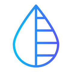 water drop gradient icon