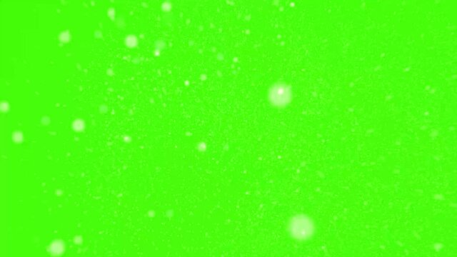 Snowflake Transition on green screen background with high quality 4K. More elements in our portfolio