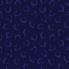 Heart shaped brush stroke seamless pattern background