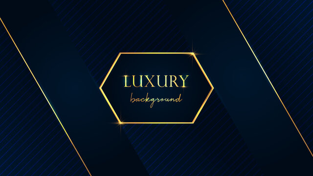 Modern Luxury golden 3d style abstract backdrop vector background design template 