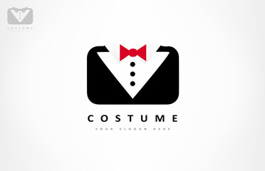 business suit logo clothes vector