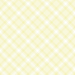 Yellow Diagonal Plaid Tartan textured Seamless Pattern Design