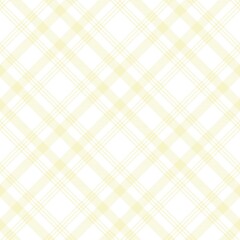 Yellow Diagonal Plaid Tartan textured Seamless Pattern Design