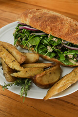 Sándwich de rúcula