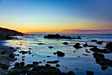 Rocky Beach Sunset, blue, Jericoacoara, Ceara, route of emotions, Brazil