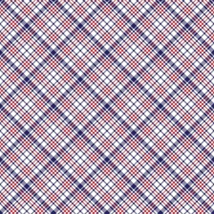 Red Navy Diagonal Plaid Tartan textured Seamless Pattern Design