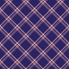 Red Navy Diagonal Plaid Tartan textured Seamless Pattern Design