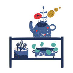 Pottery ceramics painting clay dishes houseplant vase pot