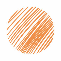 Abstract Round Colourful Background. Doodle Circle in Hand Drawn Style. Template for Social Media Design, Posters.