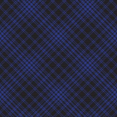Blue Diagonal Plaid Tartan textured Seamless Pattern Design