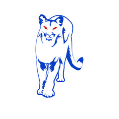 Illustration Vector Graphic of Cougar logo design