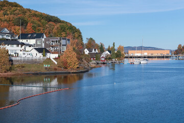 Obraz premium Levanger town view, Trondheim region, Norway