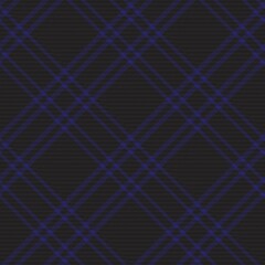 Blue Diagonal Plaid Tartan textured Seamless Pattern Design