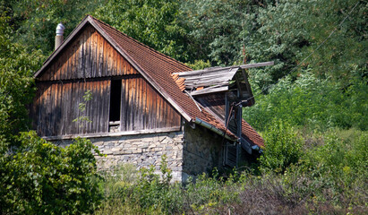 Old rustic house in the hills, Balaton Lake, Hungary