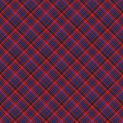 Red Diagonal Plaid Tartan textured Seamless Pattern Design