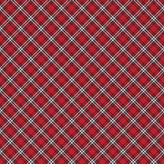 Red Diagonal Plaid Tartan textured Seamless Pattern Design