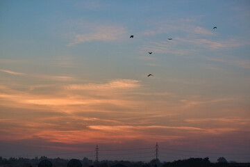 “Clouds come floating into my life, no longer to carry rain or usher storm, but to add color to my sunset sky.”