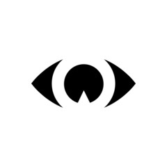 Eye icon vector. optic illustration sign. open symbol. see logo.