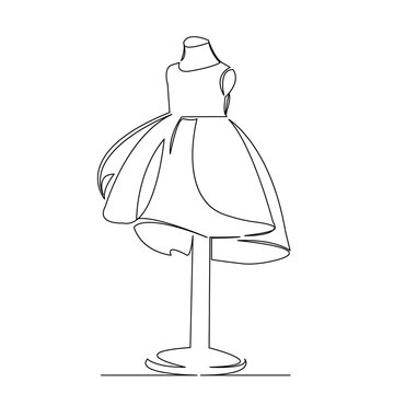 recommend clip art: tailored dress on a mannequin