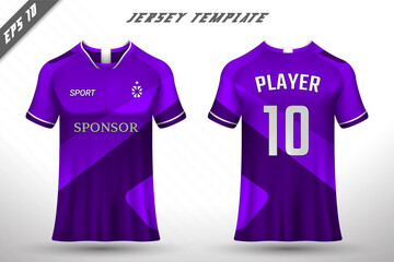 Premium soccer jersey template with abstract texture.